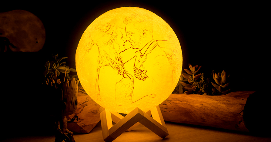 Photo moon lamp