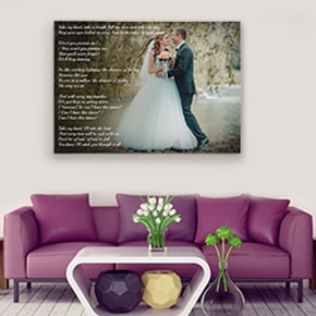 Lyrics Canvas Floater Frame Prints Australia CanvasChamp