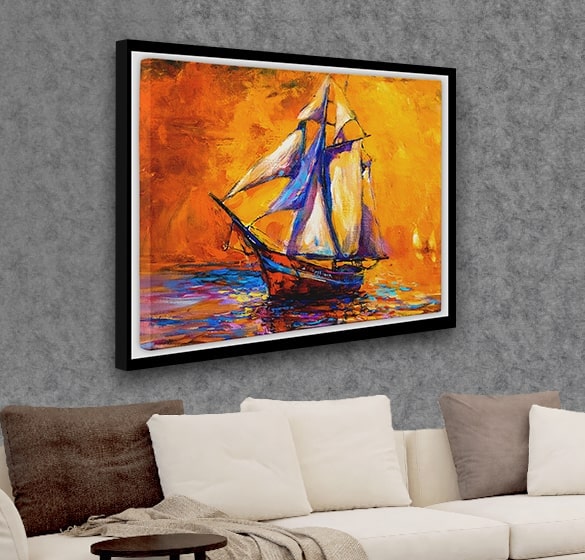 Ship Portrait on Canvas Floater Frames Australia CanvasChamp