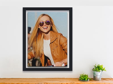 Self Portrait Photo Floating Frame Canvas Prints Australia CanvasChamp